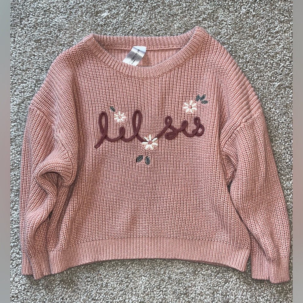Lil Sis Oversized Sweater 24 months